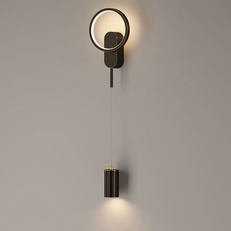 Iron Cylinder Shape Living Wall Lamp