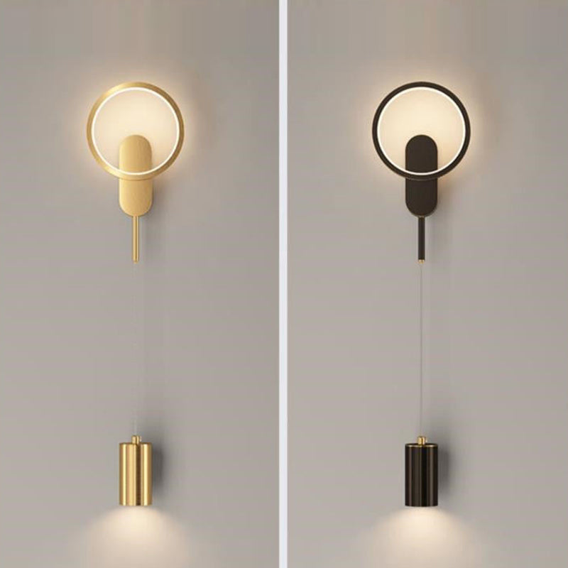 Iron Cylinder Shape Living Wall Lamp