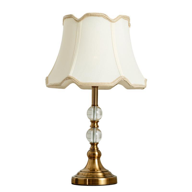 Drum Shape Crystal Ball Table Lamp