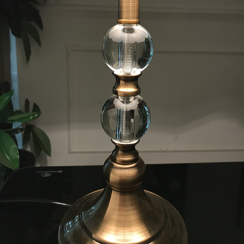 Drum Shape Crystal Ball Table Lamp