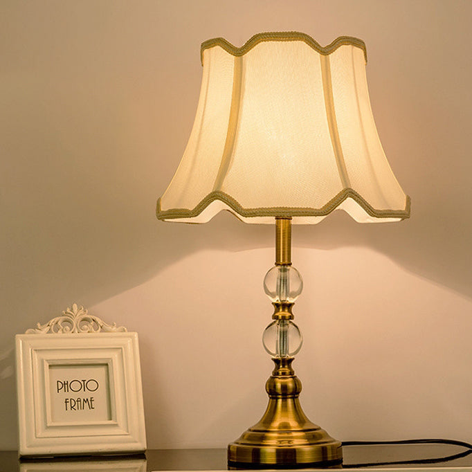 Drum Shape Crystal Ball Table Lamp