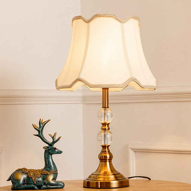 Drum Shape Crystal Ball Table Lamp