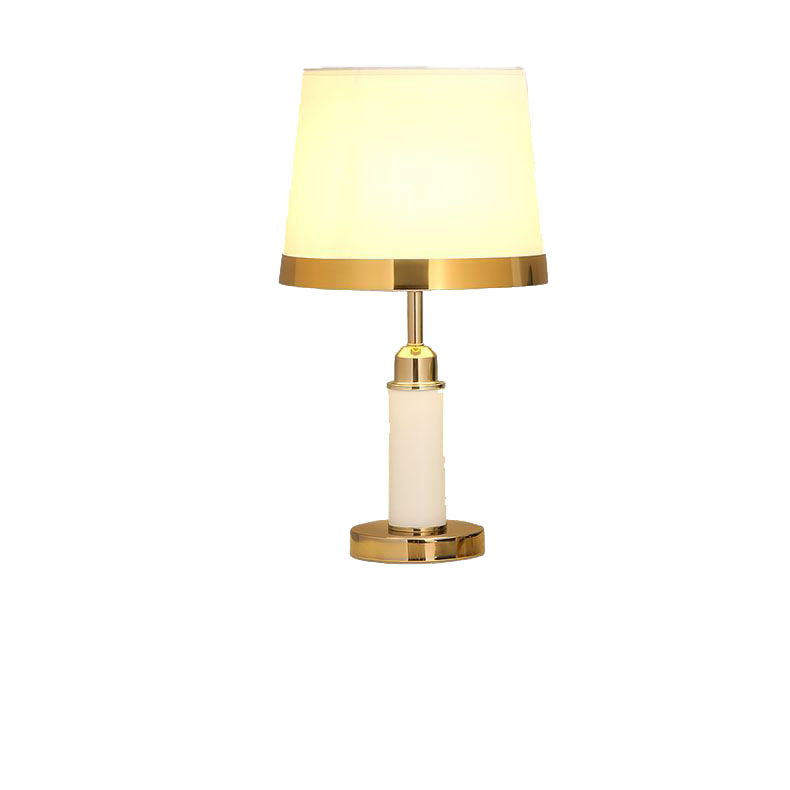 Drum Shape Cylinder Hardware Table Lamp