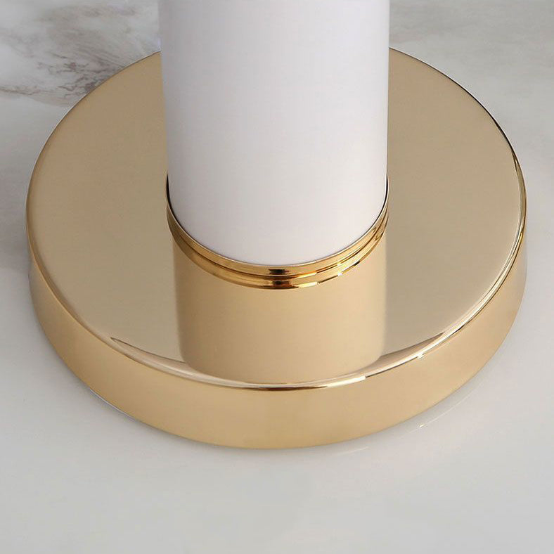 Drum Shape Cylinder Hardware Table Lamp