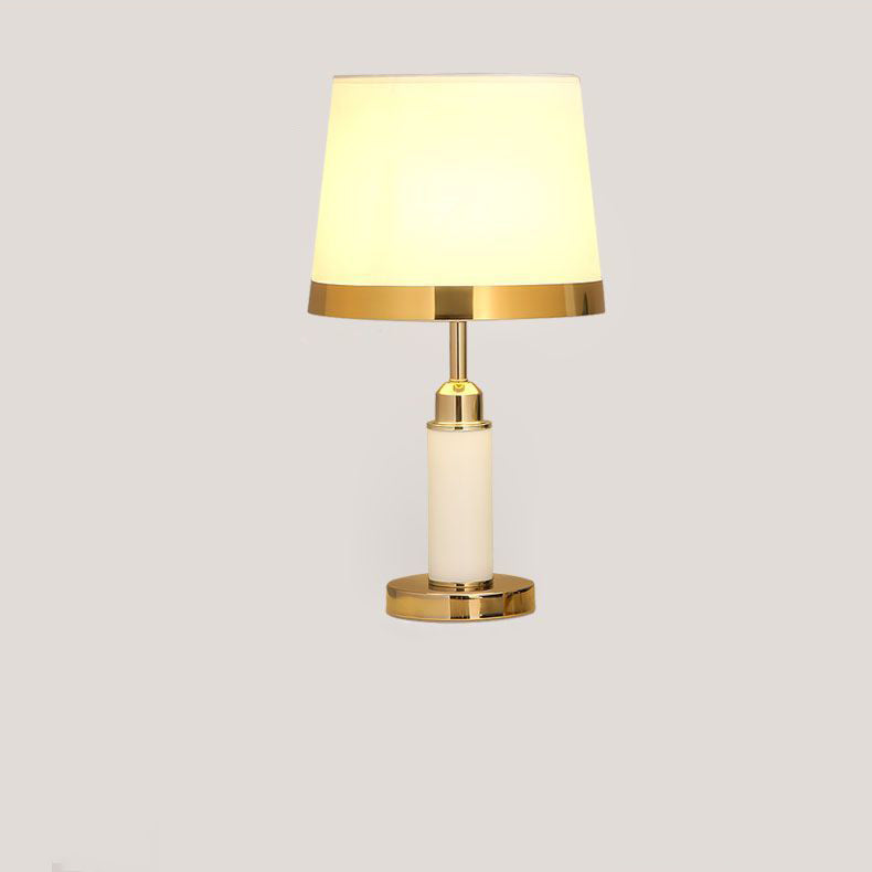 Drum Shape Cylinder Hardware Table Lamp