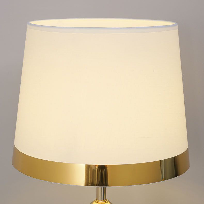 Drum Shape Cylinder Hardware Table Lamp