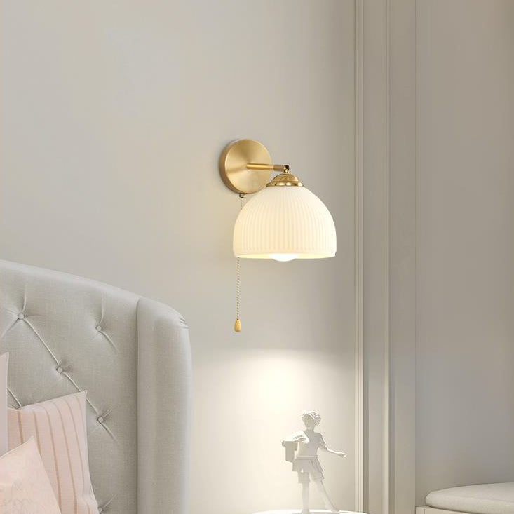 Pull Switch Rotatable Dome Wall Lamp