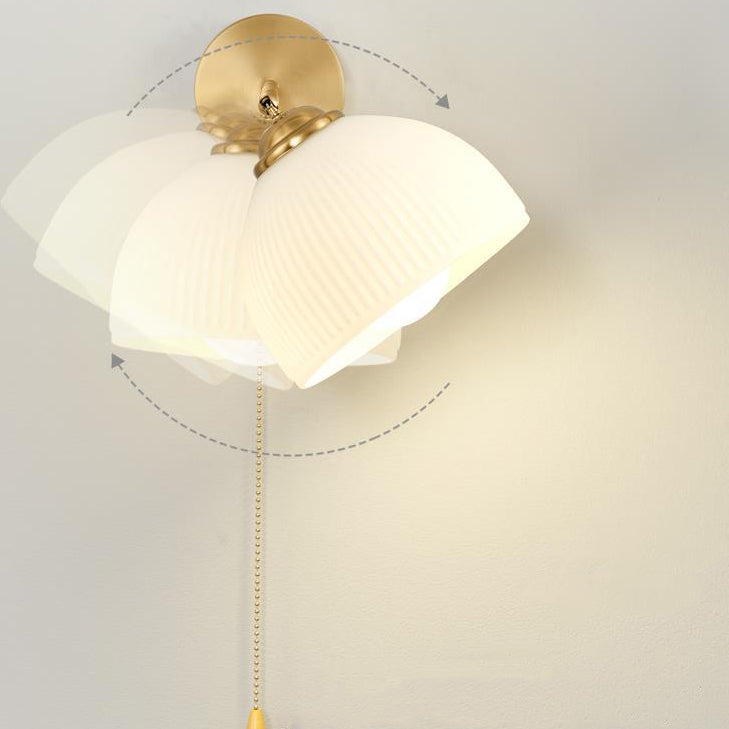Pull Switch Rotatable Dome Wall Lamp