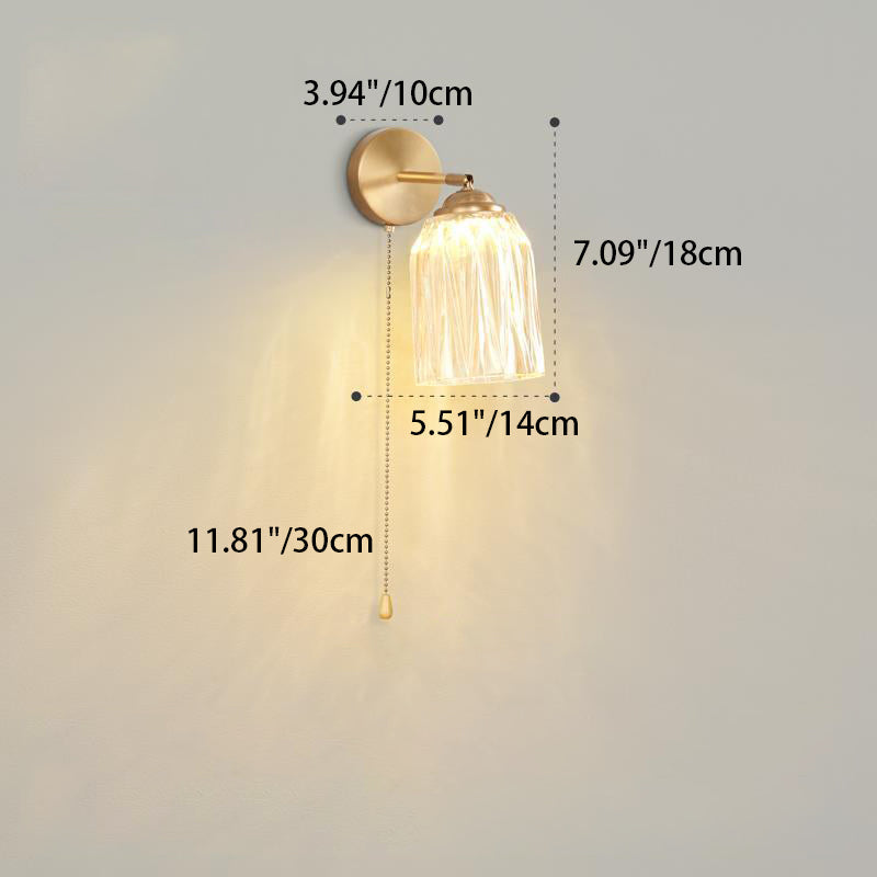 Pull Switch Rotatable Dome Wall Lamp