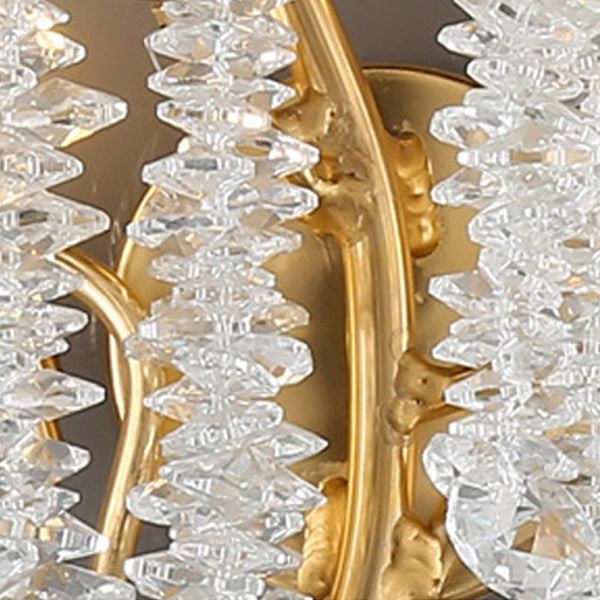 Tree Branches Tassel Crystal 3-Light Wall Lamp