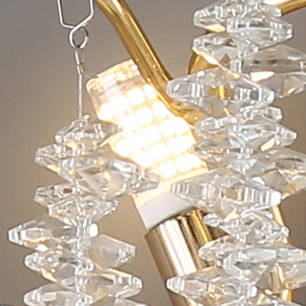 Tree Branches Tassel Crystal 3-Light Wall Lamp