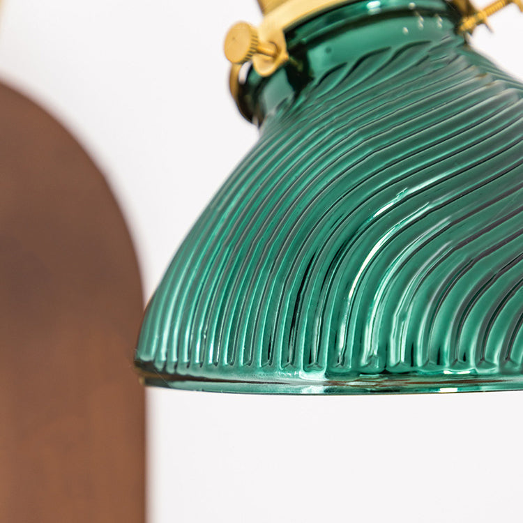 Rotatable Oval Copper Wheat Wall Lamp