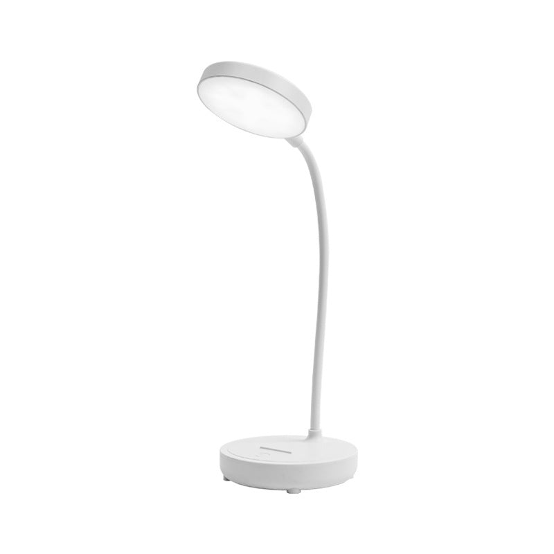 Portable Round Plastic Study Table Lamp