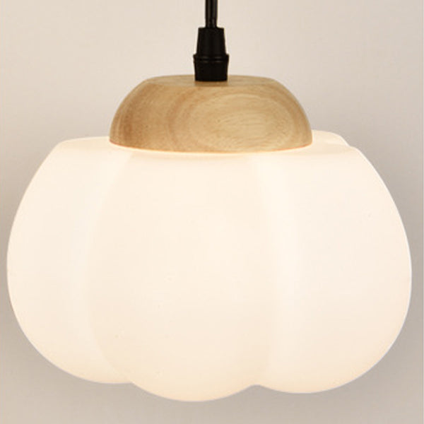 Cotton Dome Ribbed Glass Wall Lamp