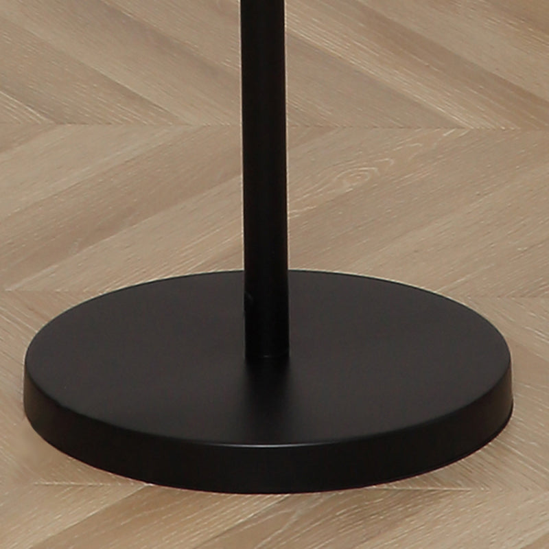 Multi-Round Fabric Rattan Cane Floor Lamp