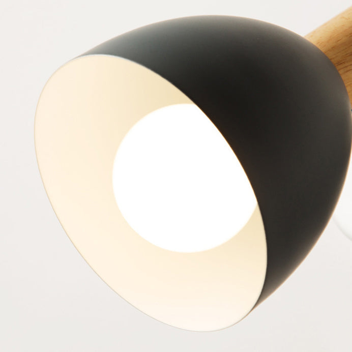 Macaroon Wood Iron Cannonball Wall Lamp