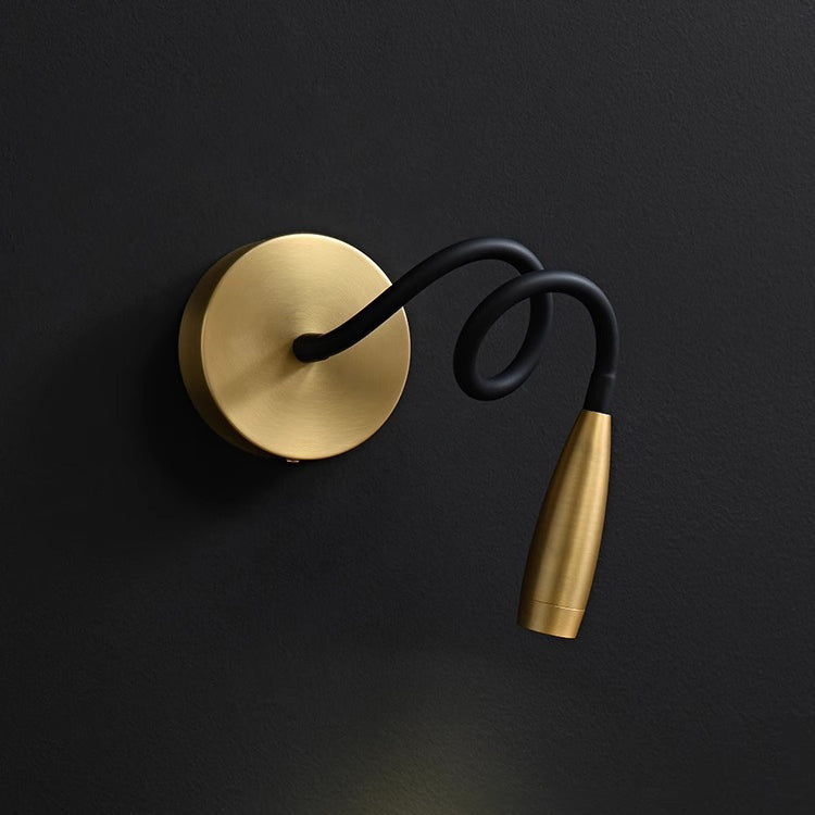 Iron Aluminum Flexible Gooseneck Wall Lamp