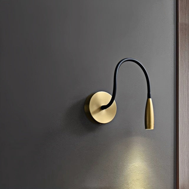 Iron Aluminum Flexible Gooseneck Wall Lamp