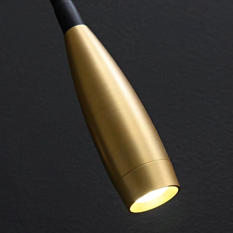 Iron Aluminum Flexible Gooseneck Wall Lamp
