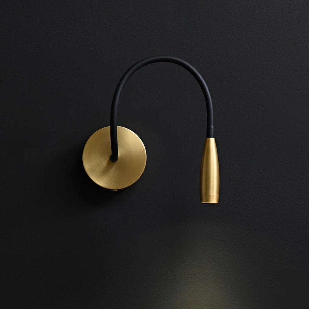 Iron Aluminum Flexible Gooseneck Wall Lamp