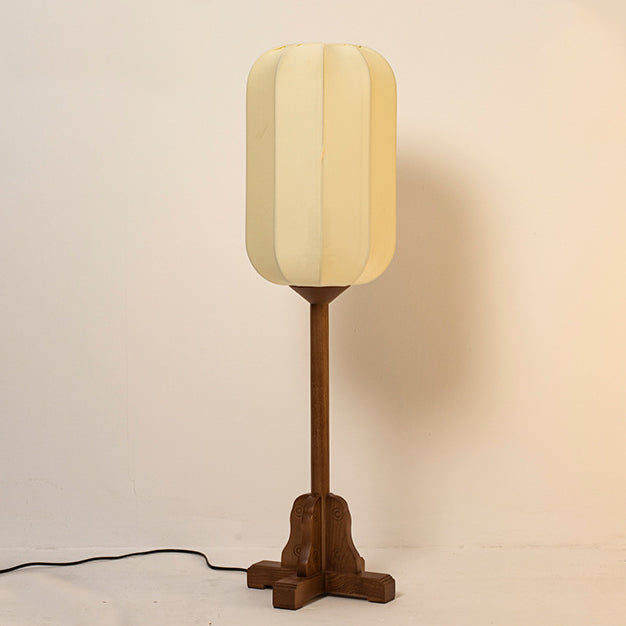 Cylinder Iron Fabric Bedroom Table Lamp