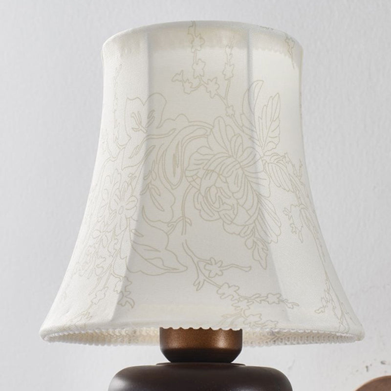 Floral Pattern Drum Shape Wall Lamp