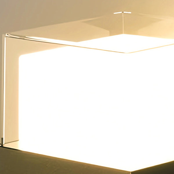 Round Square Plastic Bedroom Wall Lamp
