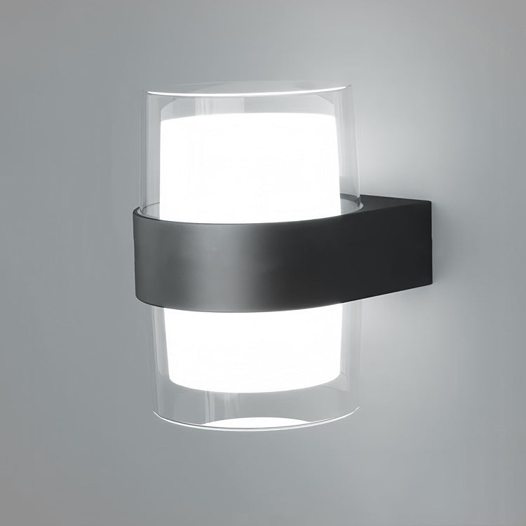 Round Square Plastic Bedroom Wall Lamp