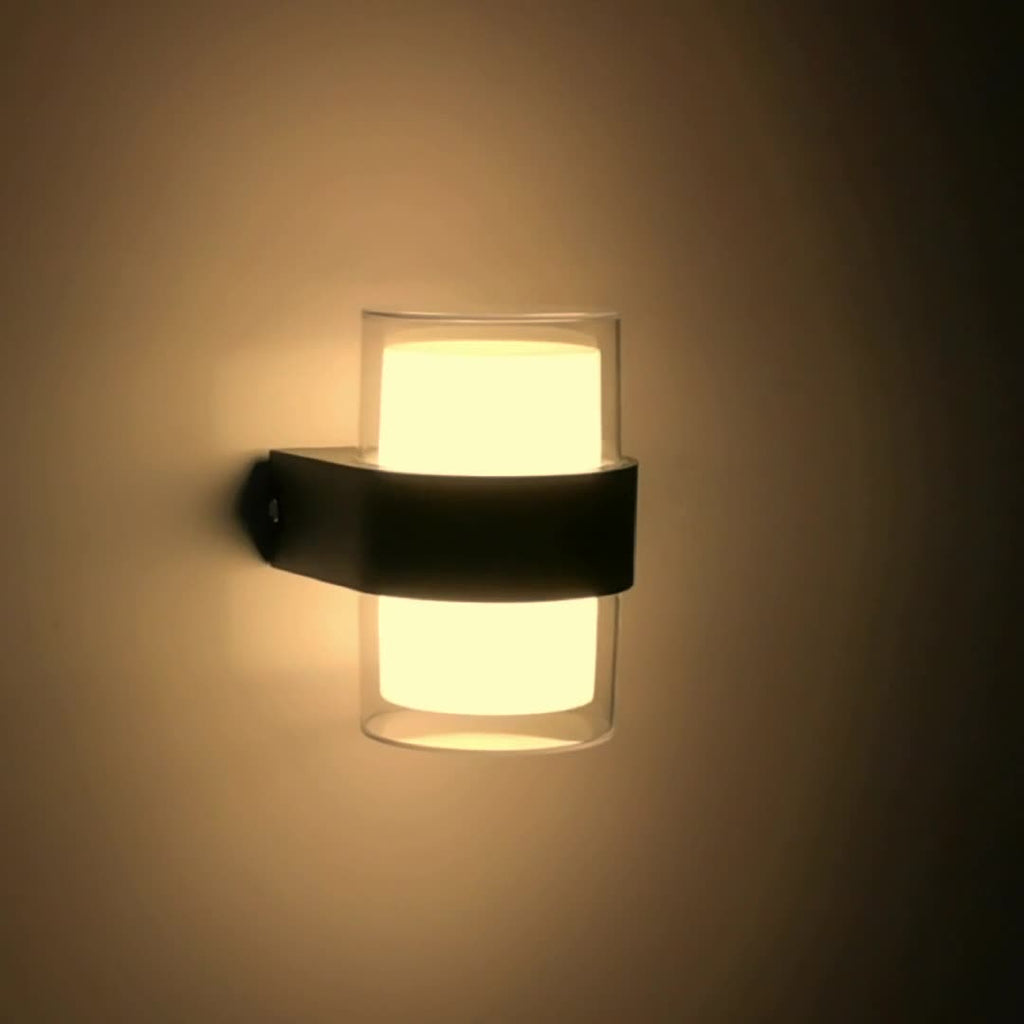 Round Square Plastic Bedroom Wall Lamp