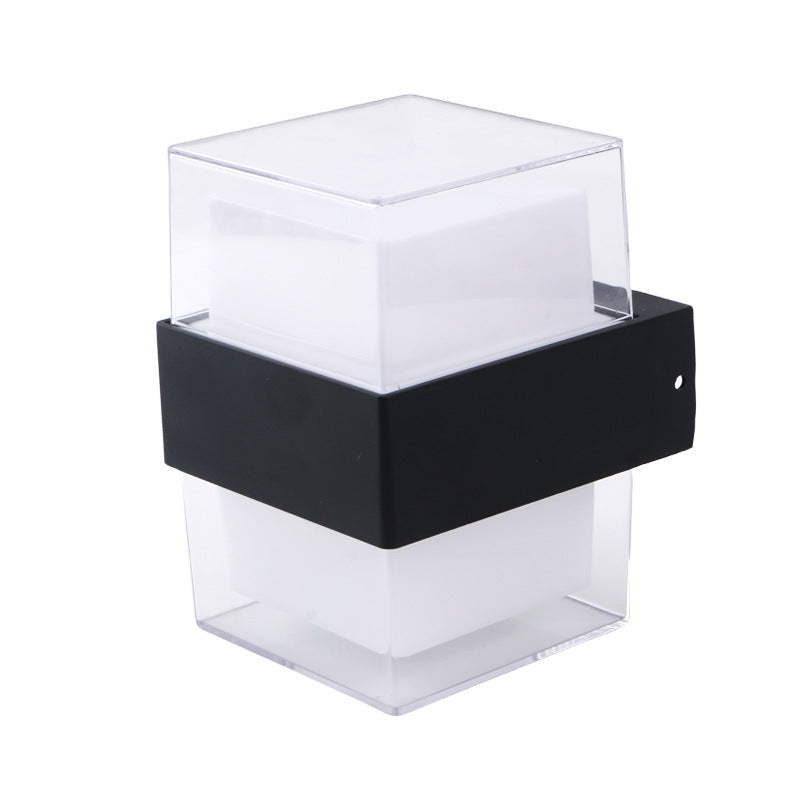 Round Square Plastic Bedroom Wall Lamp