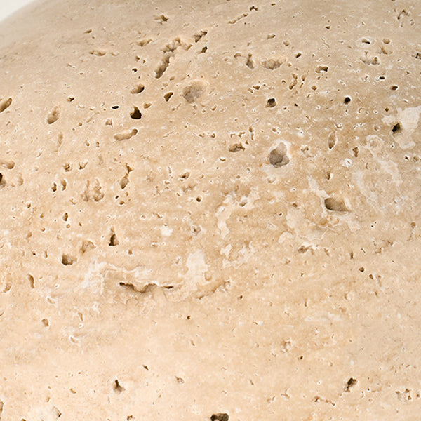 Dome Mushroom Yellow Travertine Wall Lamp