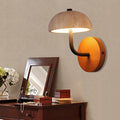 Dome Mushroom Yellow Travertine Wall Lamp