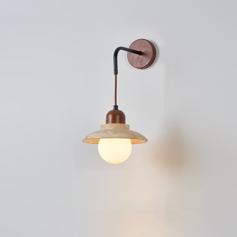 Dome Cylinder Cone Yellow Wall Lamp