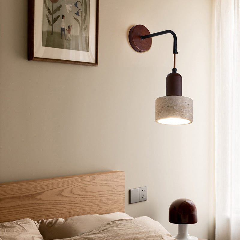 Dome Cylinder Cone Yellow Wall Lamp
