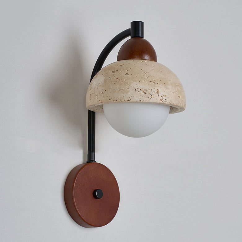 Dome Cylinder Cone Yellow Wall Lamp