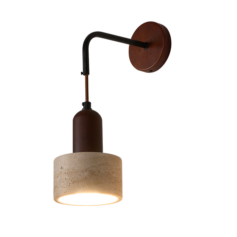 Dome Cylinder Cone Yellow Wall Lamp