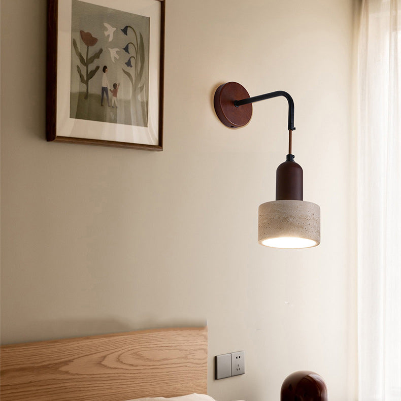 Dome Cylinder Cone Yellow Wall Lamp