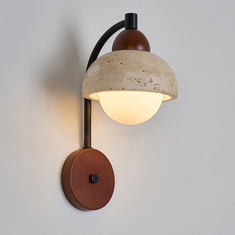 Dome Cylinder Cone Yellow Wall Lamp