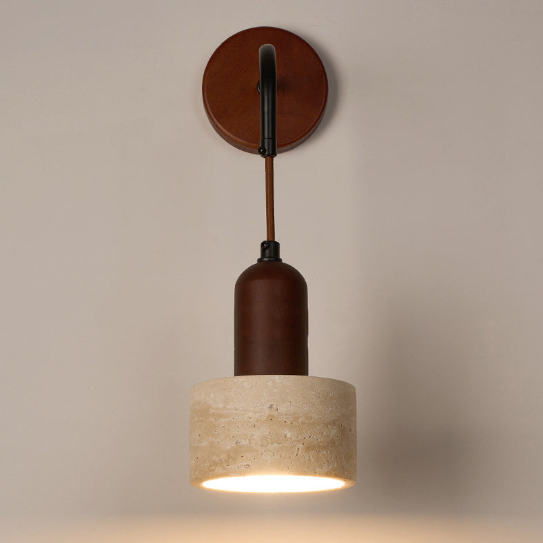 Dome Cylinder Cone Yellow Wall Lamp