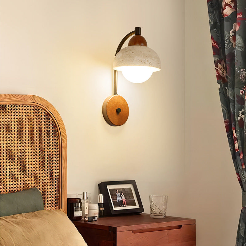 Dome Cylinder Cone Yellow Wall Lamp