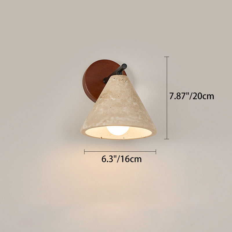 Dome Cylinder Cone Yellow Wall Lamp