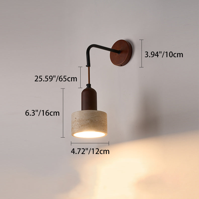 Dome Cylinder Cone Yellow Wall Lamp