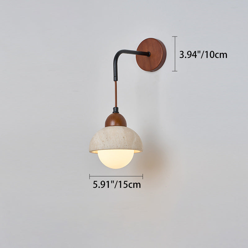 Dome Cylinder Cone Yellow Wall Lamp