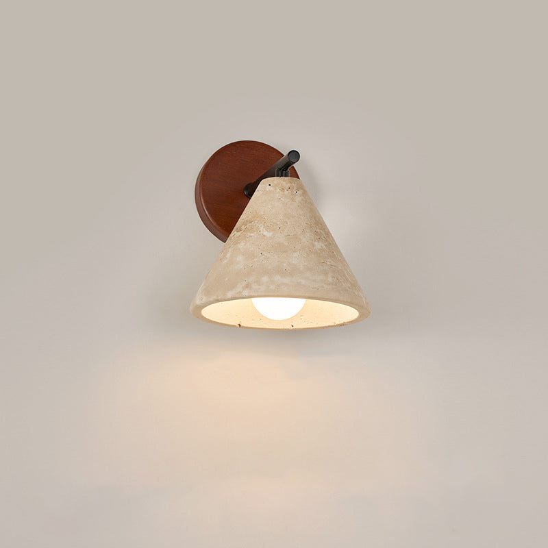 Dome Cylinder Cone Yellow Wall Lamp