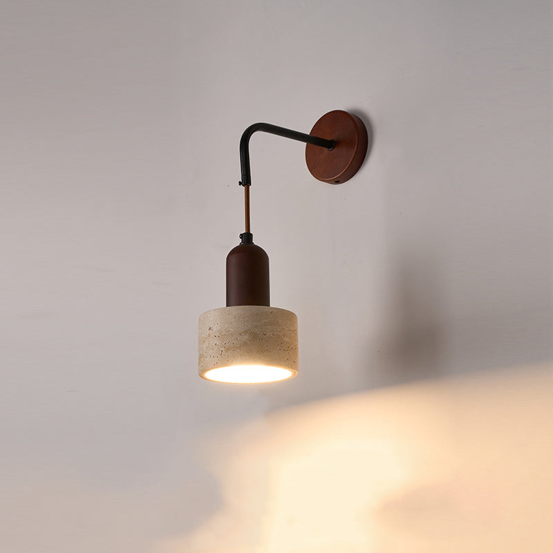 Dome Cylinder Cone Yellow Wall Lamp