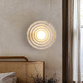 Round Ripple Resin Glass Wall Lamp