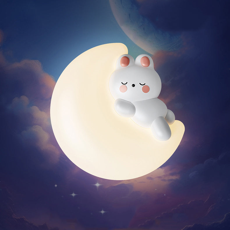 Cartoon Animal Rabbit Bear Wall Lamp