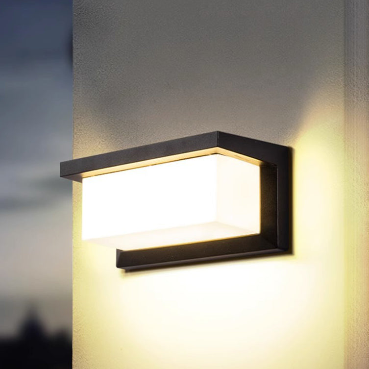 Rectangular Aluminum Patio Outdoor Light