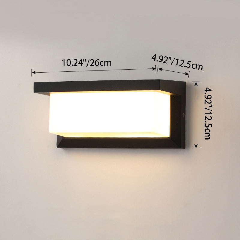 Rectangular Aluminum Patio Outdoor Light