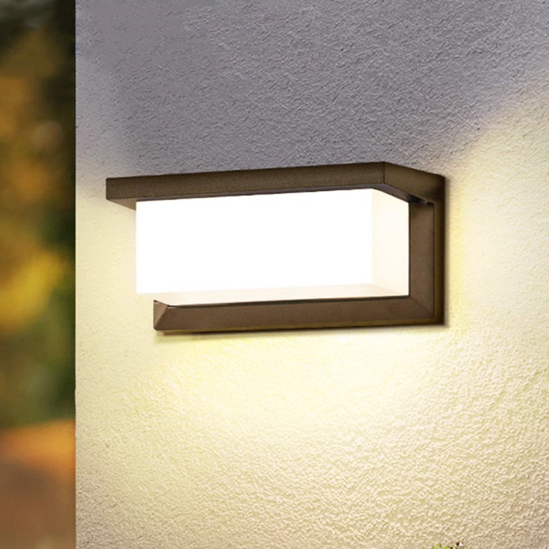 Rectangular Aluminum Patio Outdoor Light